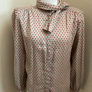 Vintage Polka Dot Blouse